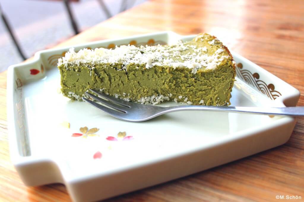 Matcha Cheesecake im Mamecha Berlin